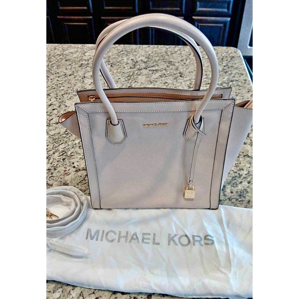 Michael Kors Mercer Studio LargeEast/West Leather Tote‎ Purse Bag Pink
